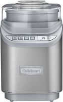 Cuisinart - Cool Creations 2-Quart Ice Cream Maker - Brushed Chrome - Large Front