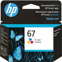 HP - 67 Standard Capacity Ink Cartridge - Tri-color - Large Front