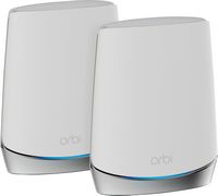 NETGEAR - Orbi 750 Series AX4200 Tri-Band Mesh Wi-Fi 6 System (2-pack) - White - Large Front