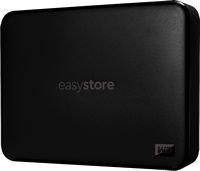 WD - Easystore 4TB External USB 3.0 Portable Hard Drive - Black - Large Front