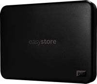 WD - Easystore 2TB External USB 3.2 Gen 1 Portable Hard Drive - Black - Large Front