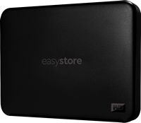 WD - Easystore 1TB External USB 3.2 Gen 1 Portable Hard Drive - Black - Large Front