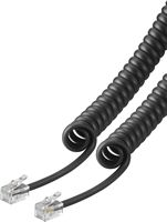 Insignia™ - 25' Phone Cable - Black - Large Front