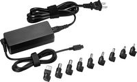 Insignia™ - Universal 65W Laptop Charger - Black - Large Front