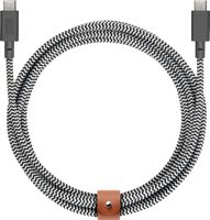 Native Union - Fast Charging USB-C Cable - Black/White - Large Front