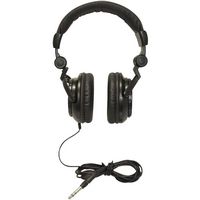 TASCAM - TH-02 Wired Over-the-Ear Headphones - Black - Large Front