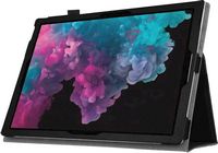 SaharaCase - Folio Case for Microsoft Surface Pro 6, Pro 7 and Pro 7+ - Black - Large Front