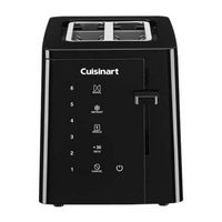 Cuisinart - T-Series 2-Slice Wide-Slot Toaster - Black - Large Front