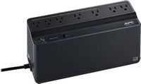 APC - Back UPS, 650VA/360W, Floor/Wall Mount 120V, 7x NEMA 5-15R outlets, USB Type A Port - Black - Large Front