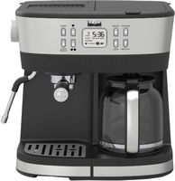 bella PRO - Combo 19-Bar Espresso and 10-Cup Drip Coffee Maker - Stainless Steel - Large Front