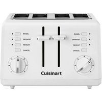 Cuisinart - 4-Slice Wide-Slot Toaster - White - Large Front