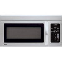 LG - 1.8 Cu. Ft. Over-the-Range Microwave with Sensor Cooking and EasyClean - Stainless Steel - Large Front