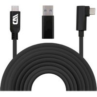 CASEMATIX - 13’ Charge-And-Sync Cable For PC Gaming On Meta Quest 3S, 3, 2 and Pro VR Headset - B... - Large Front
