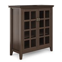 Simpli Home - Artisan SOLID WOOD 38 inch Wide Transitional Medium Storage Cabinet in - Tobacco Brown - Large Front