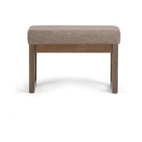 Simpli Home - Milltown Modern Contemporary Foam/Plywood Bench Ottoman - Fawn Brown - Large Front