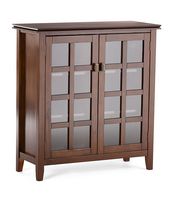 Simpli Home - Artisan SOLID WOOD 38 inch Wide Transitional Medium Storage Cabinet in - Russet Brown - Large Front