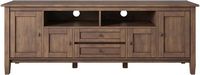Simpli Home - Warm Shaker SOLID WOOD 72 in Wide TV Media Stand & For TVs up to 80 inches - Rustic... - Large Front