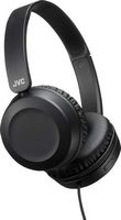 JVC - Powerful Sound On Ear Headphones - Black - Large Front