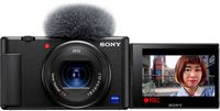 Sony - ZV-1 20.1-Megapixel Digital Camera for Content Creators and Vloggers - Black - Large Front