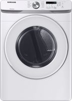 Samsung - 7.5 Cu. Ft. Stackable Gas Dryer with Sensor Dry - White - Large Front