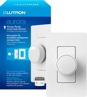 Lutron - Aurora Smart Bulb Dimmer Switch for Paddle Switches, Works with Philips Hue Smart Bulbs ... - Large Front