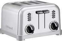 Cuisinart - 4-Slice Metal Classic Toaster - Silver - Large Front