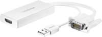 Insignia™ - VGA to HDMI Adapter - White - Large Front