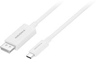 Insignia™ - 6' USB-C to DisplayPort Cable - White - Large Front