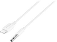 Insignia™ - 6' Lightning to 3.5 mm Audio Cable - White - Large Front