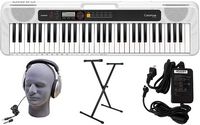 Casio - CT-S250 61-Key Premium Keyboard Package - White - Large Front