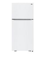 LG - 20.2 Cu. Ft. Top-Freezer Refrigerator - White - Large Front