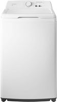 Insignia™ - 3.7 Cu. Ft. High Efficiency 12-Cycle Top-Loading Washer - White - Large Front
