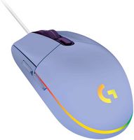 Logitech - G203 LIGHTSYNC Wired Optical Gaming Mouse with 8,000 DPI sensor - Wired - Lilac - Large Front