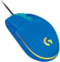 Logitech - G203 LIGHTSYNC Wired Optical Gaming Mouse with 8,000 DPI sensor - Wired - Blue - Large Front