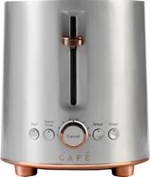 Café - Specialty 2-Slice Toaster - Stainless Steel - Large Front