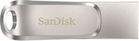 SanDisk - Ultra Dual Drive Luxe 1TB USB 3.1, USB Type-C Flash Drive - Silver - Large Front
