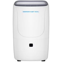 Emerson Quiet Kool - 50-Pint Dehumidifier with Built-In Vertical Pump - White - Large Front