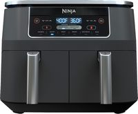 Ninja - Foodi 6-in-1 8-qt. 2-Basket Air Fryer with DualZone Technology & Air Fry, Roast, Broil, B... - Large Front