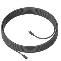 Logitech - MeetUp Microphone Extension Cable - 33 FT - Gray - Large Front