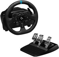 Logitech - G923 Racing Wheel and Pedals for PS5, PS4 and PC - Black - Large Front