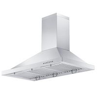 ZLINE - 36 inches - Wall Range Hood - Silver - Large Front