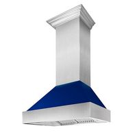 ZLINE DuraSnow - 30 inches - Wall Range Hood - Silver - Large Front