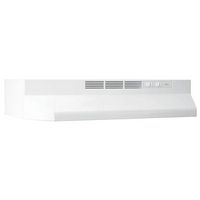 Broan - 24 inches - Under cabinet Range Hood - White - Large Front