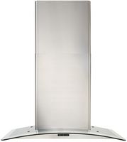 Broan - 24 inches - Wall Range Hood - Silver - Large Front