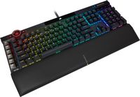 CORSAIR - K100 RGB Full-size Wired Mechanical OPX Linear Switch Gaming Keyboard with Elgato Strea... - Large Front