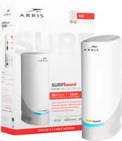 ARRIS - SURFboard S33 32 x 8 DOCSIS 3.1 Multi-Gig Cable Modem with 2.5 Gbps Ethernet Port - White - Large Front