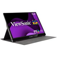 ViewSonic - VG1655 15.6 LCD FHD Monitor (DisplayPort USB, HDMI) - Black - Large Front