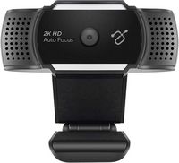 Aluratek - Live Ultra 2K HD 2560 x 1600 Webcam with Auto Focus and Dual Stereo Noise Cancelling M... - Large Front