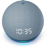 Amazon - Echo Dot (4th Gen) Smart speaker with clock and Alexa - Twilight Blue - Large Front
