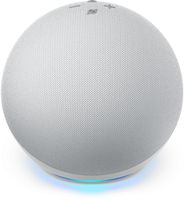 Amazon - Echo (4th Gen) With premium sound, smart home hub, and Alexa - Glacier White - Large Front